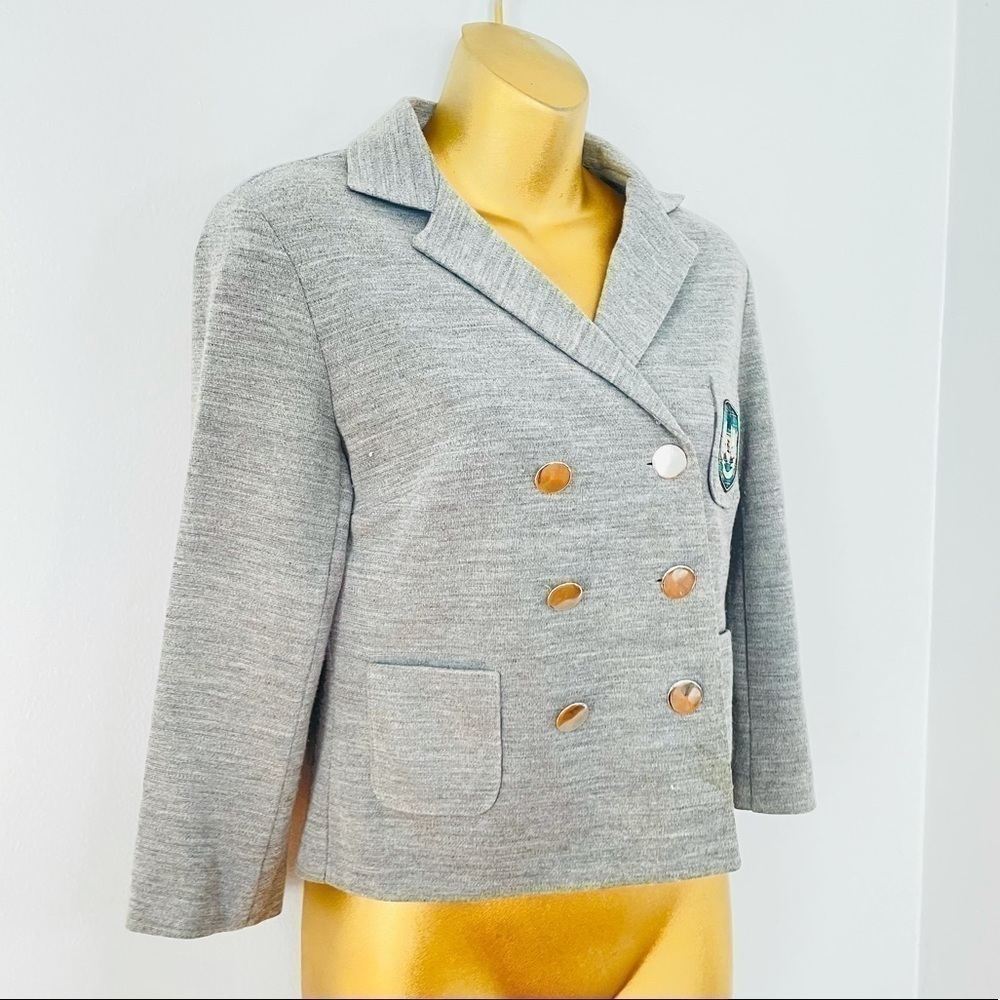 TopShop grey blazer size 4 academia - Picture 6 of 6